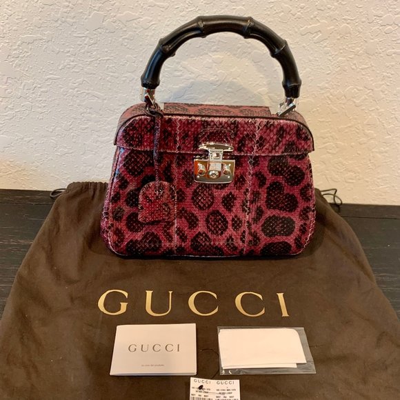 Gucci Python Handbag - Picture 1 of 11